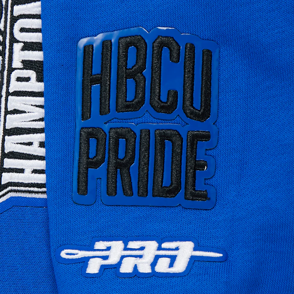 COLLEGE HAMPTON UNIVERSITY WINGSPAN WOMEN'S FLC CREWNECK (ROYAL BLUE) - Image 14