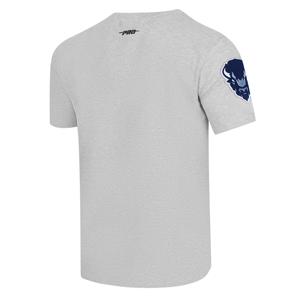 HOWARD UNIVERSITY CLASSIC MEN'S STACKED LOGO TEE (HEATHER GREY) - Image 4