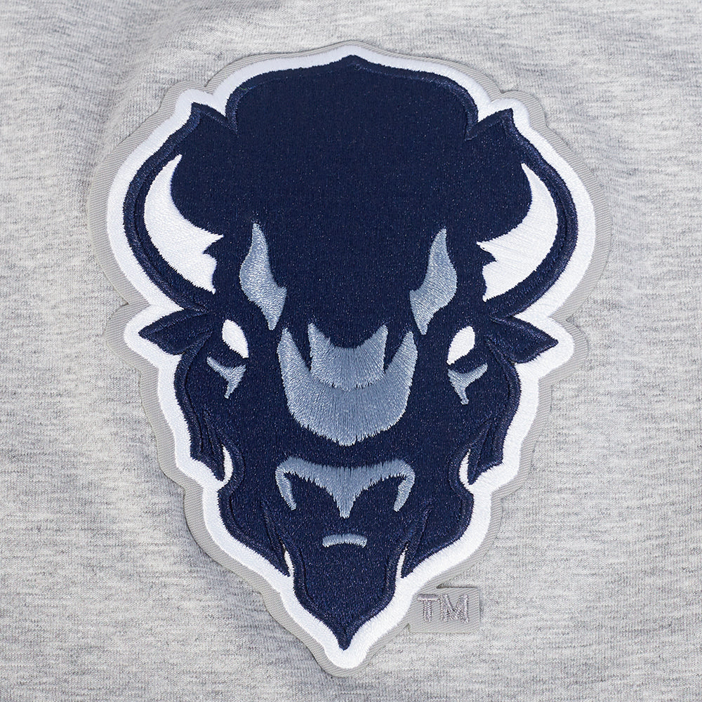 HOWARD UNIVERSITY CLASSIC MEN'S STACKED LOGO TEE (HEATHER GREY) - Image 6