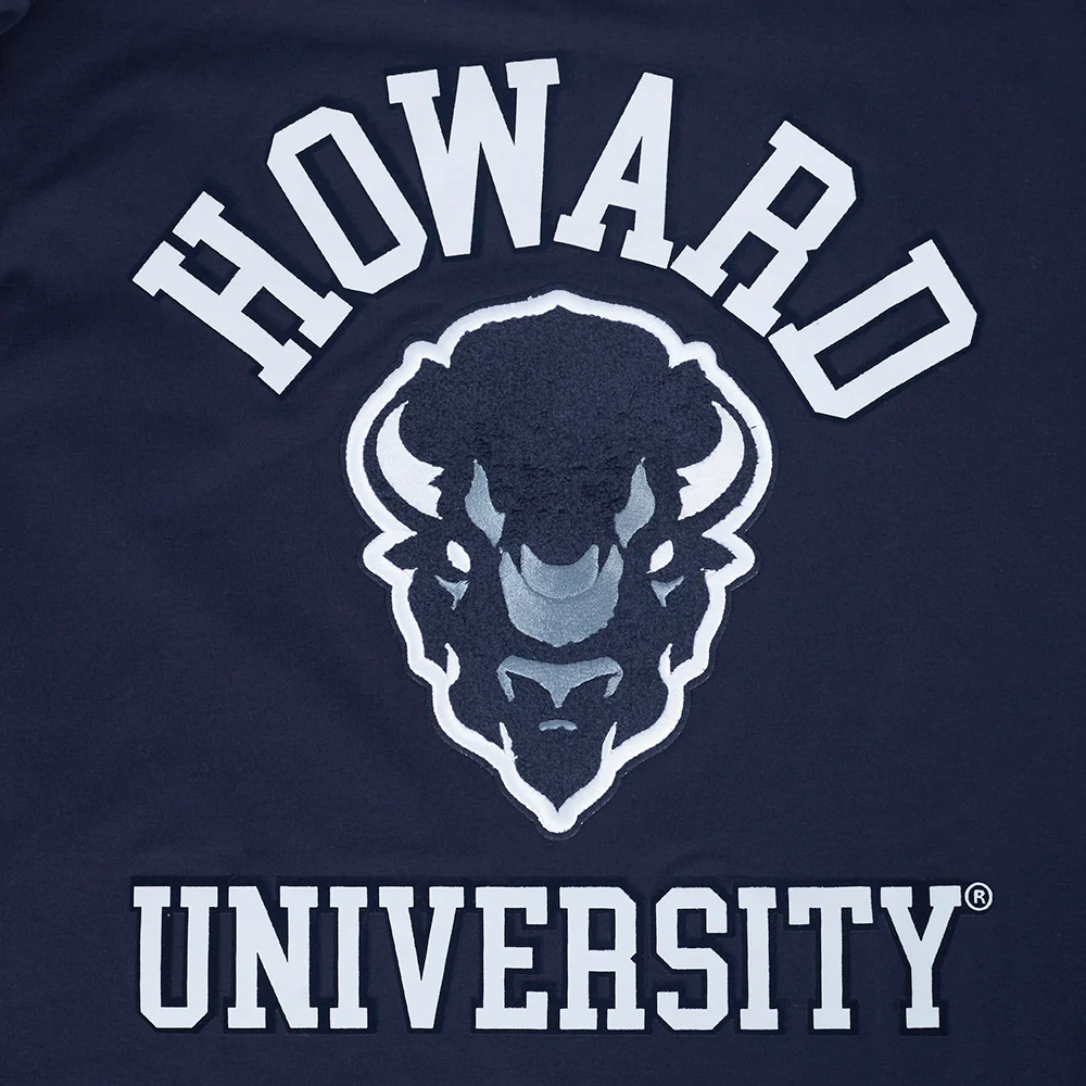 HOWARD UNIVERSITY CLASSIC MEN'S STACKED LOGO TEE (MIDNIGHT NAVY) - Image 5
