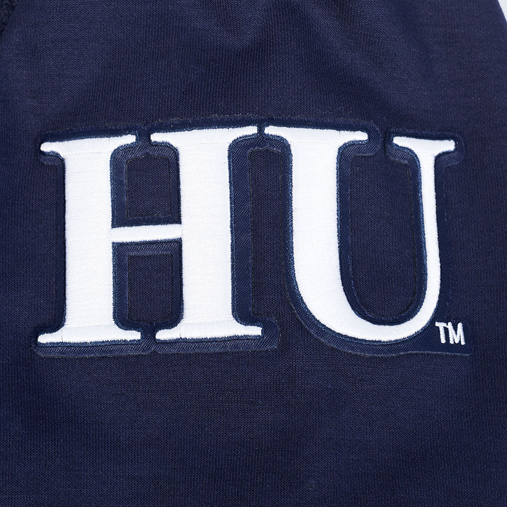 HOWARD UNIVERSITY CLASSIC MEN'S FULL ZIP PULLOVER HOODIE (MIDNIGHT NAVY) - Image 8