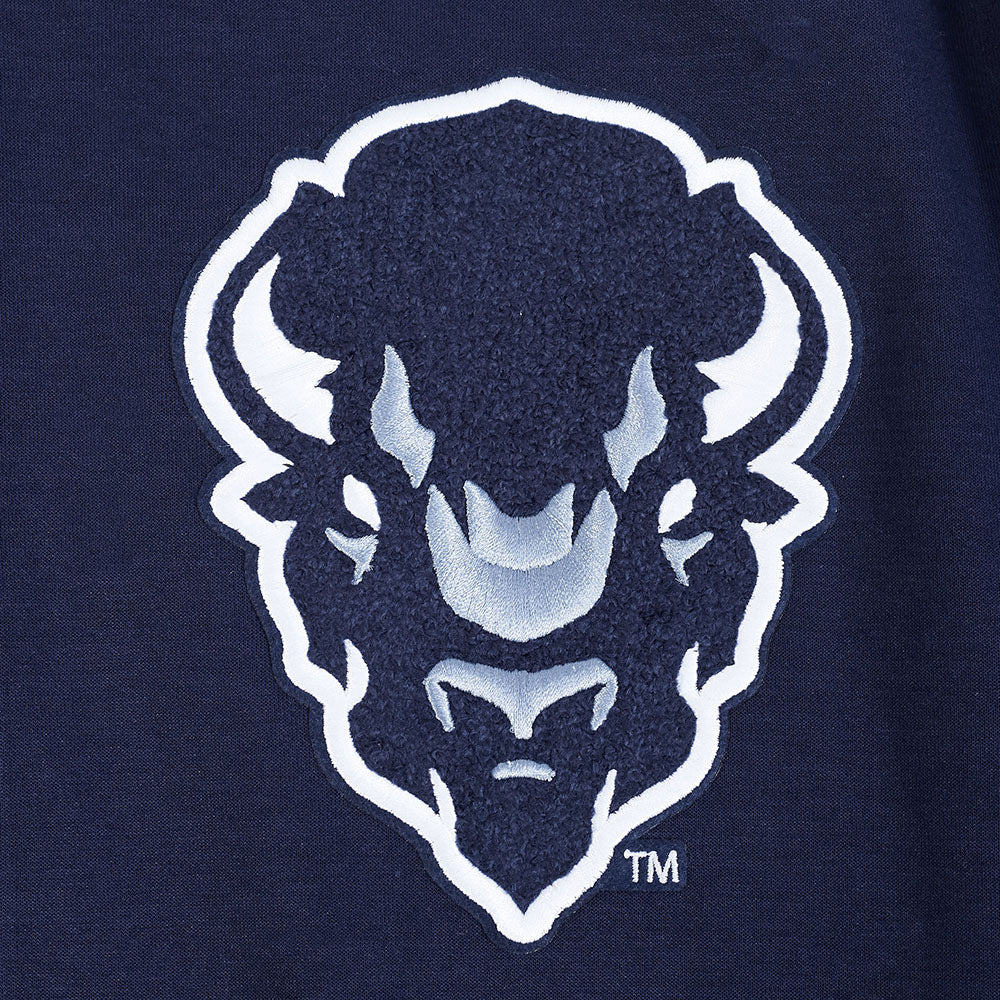 HOWARD UNIVERSITY CLASSIC MEN'S FULL ZIP PULLOVER HOODIE (MIDNIGHT NAVY) - Image 9