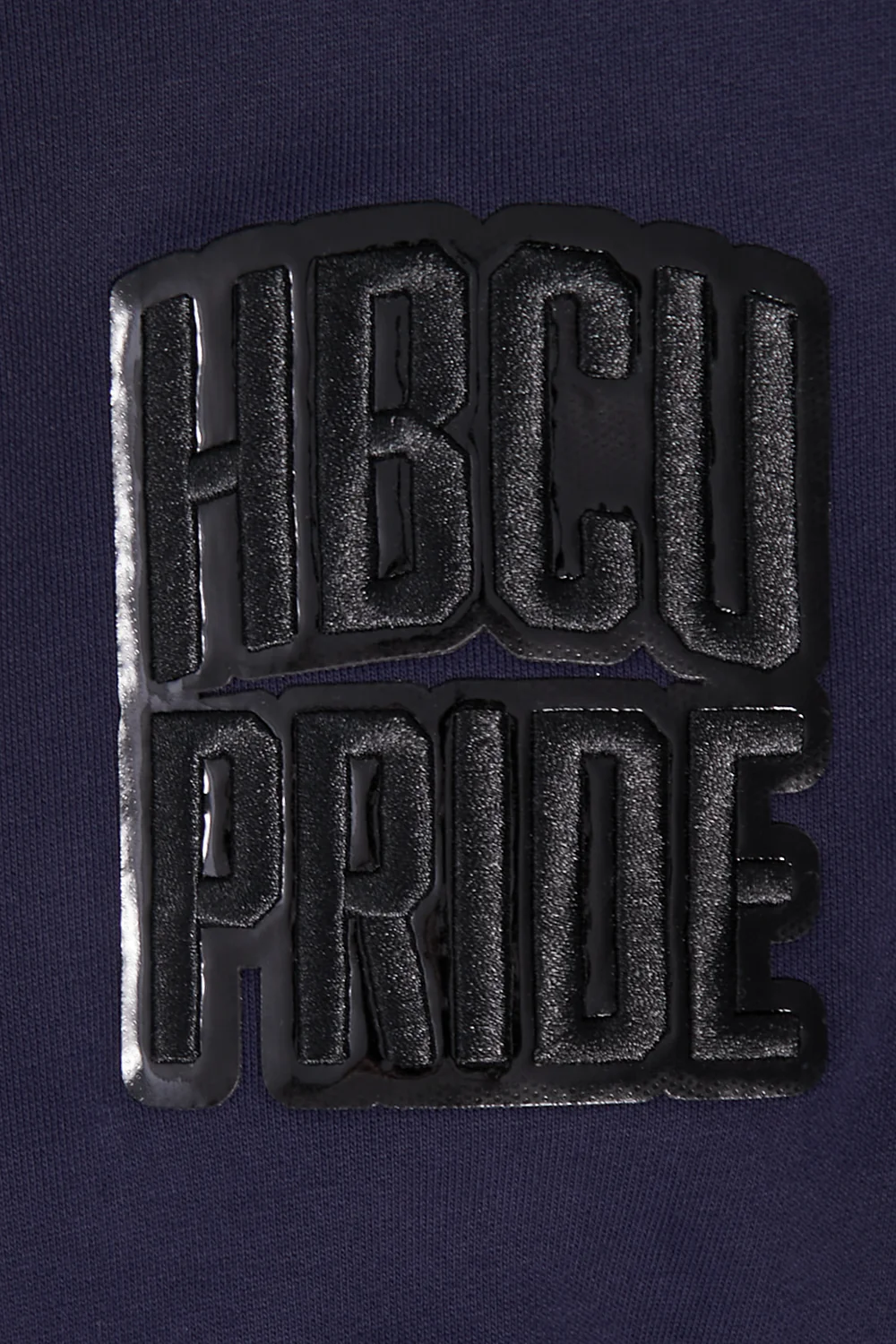 HOWARD UNIVERSITY VINTAGE VARSITY M FLC RIB PO HOODIE (MIDNIGHT NAVY) - Image 6