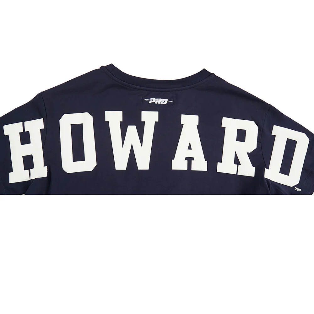 COLLEGE HOWARD UNIVERSITY WINGSPAN WOMEN'S SJ BOXY TEE (MIDNIGHT NAVY) - Image 10