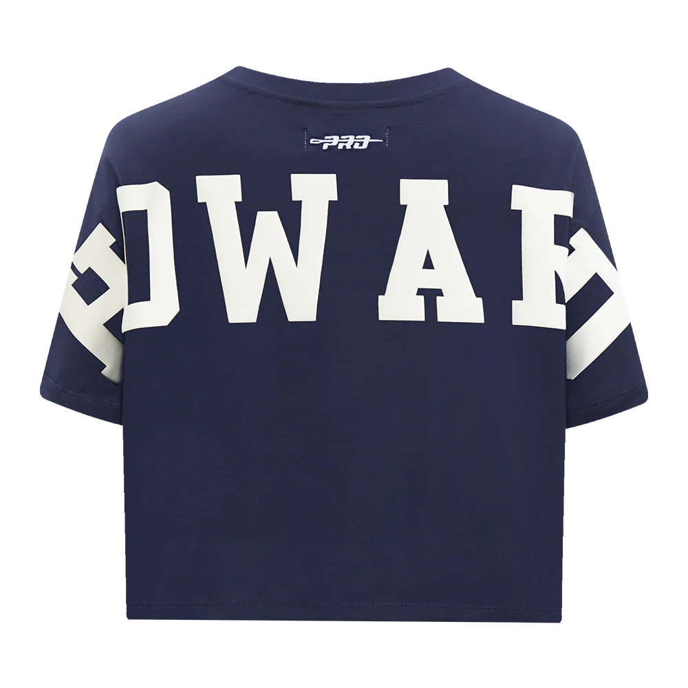 COLLEGE HOWARD UNIVERSITY WINGSPAN WOMEN'S SJ BOXY TEE (MIDNIGHT NAVY) - Image 5