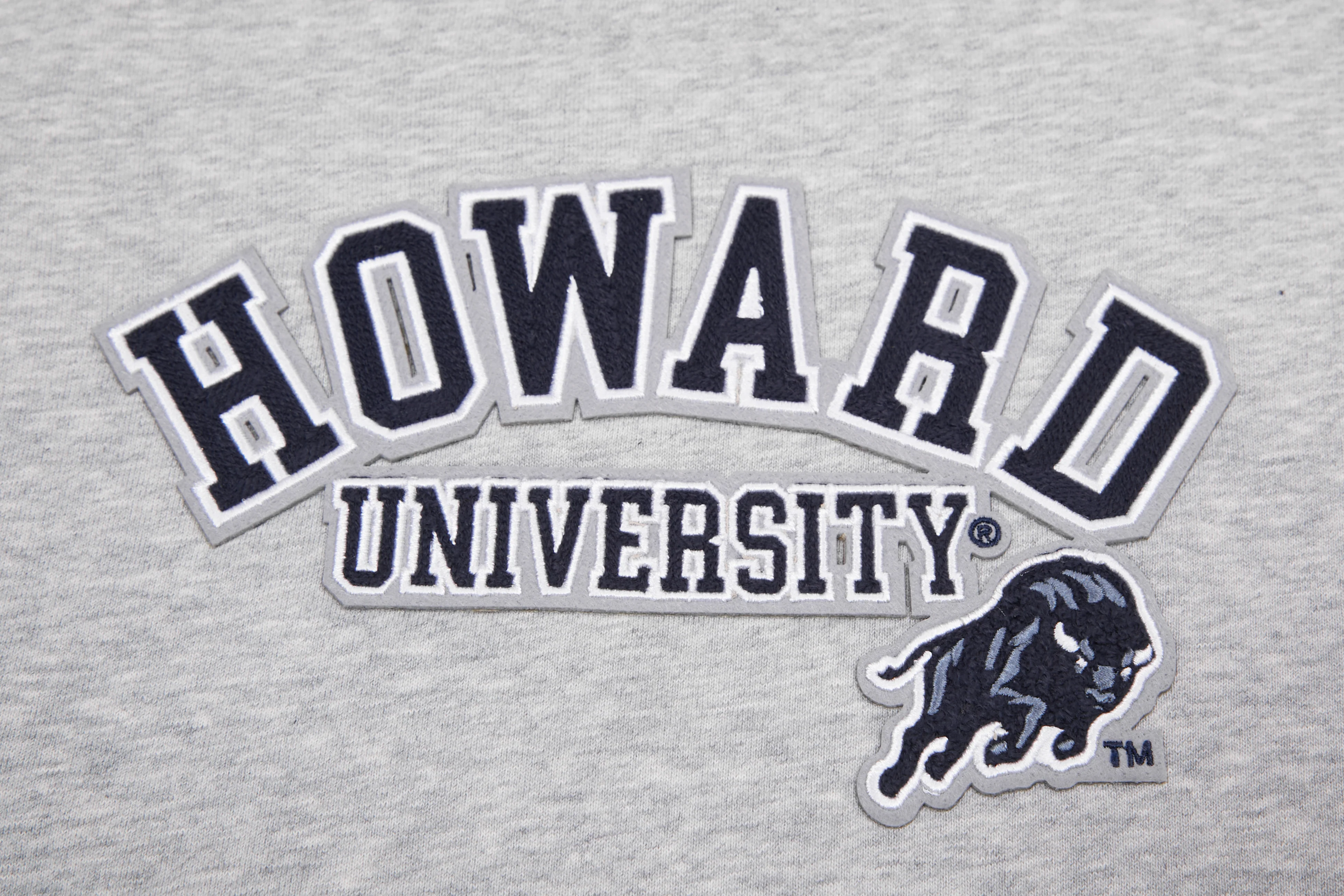 HOWARD UNIVERSITY CLASSIC FLEECE CREWNECK (HEATHER GREY) - Image 11