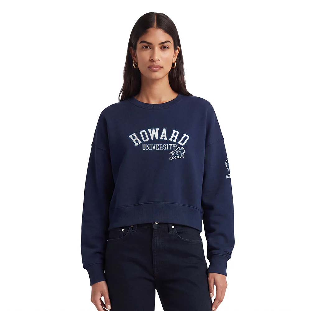 HOWARD UNIVERSITY CLASSIC FLEECE CREWNECK (MIDNIGHT NAVY)
