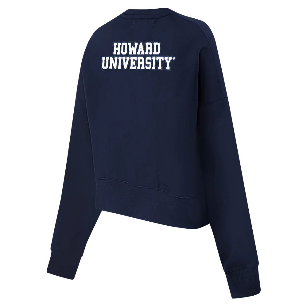 HOWARD UNIVERSITY CLASSIC FLEECE CREWNECK (MIDNIGHT NAVY) - Image 6