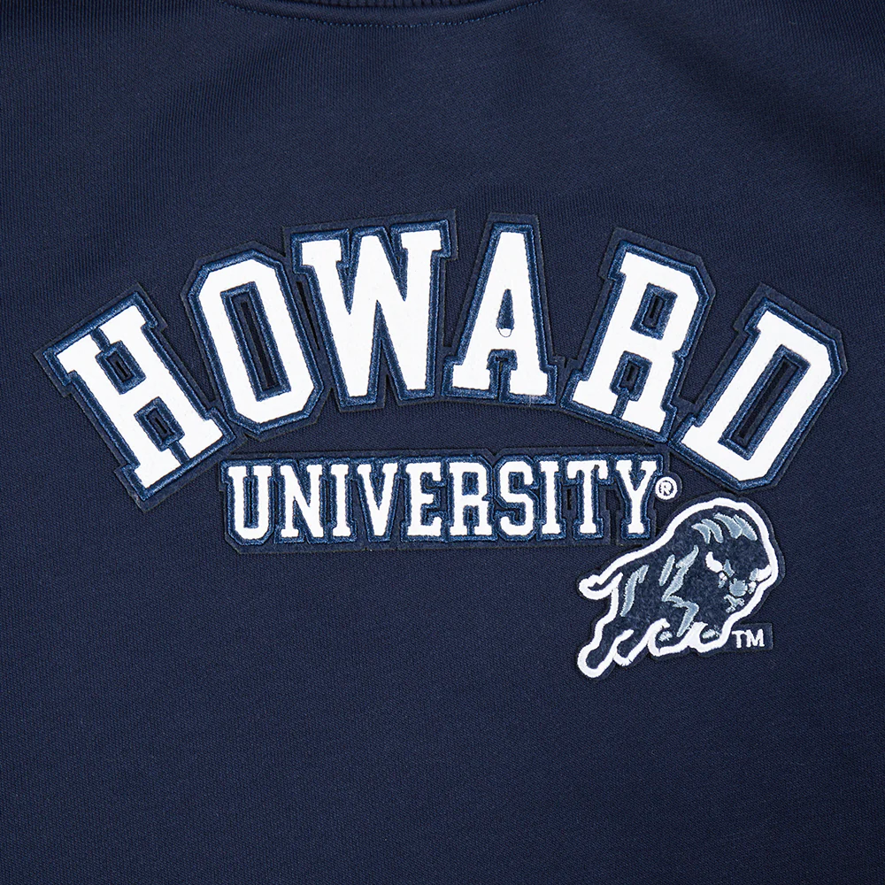 HOWARD UNIVERSITY CLASSIC FLEECE CREWNECK (MIDNIGHT NAVY) - Image 9