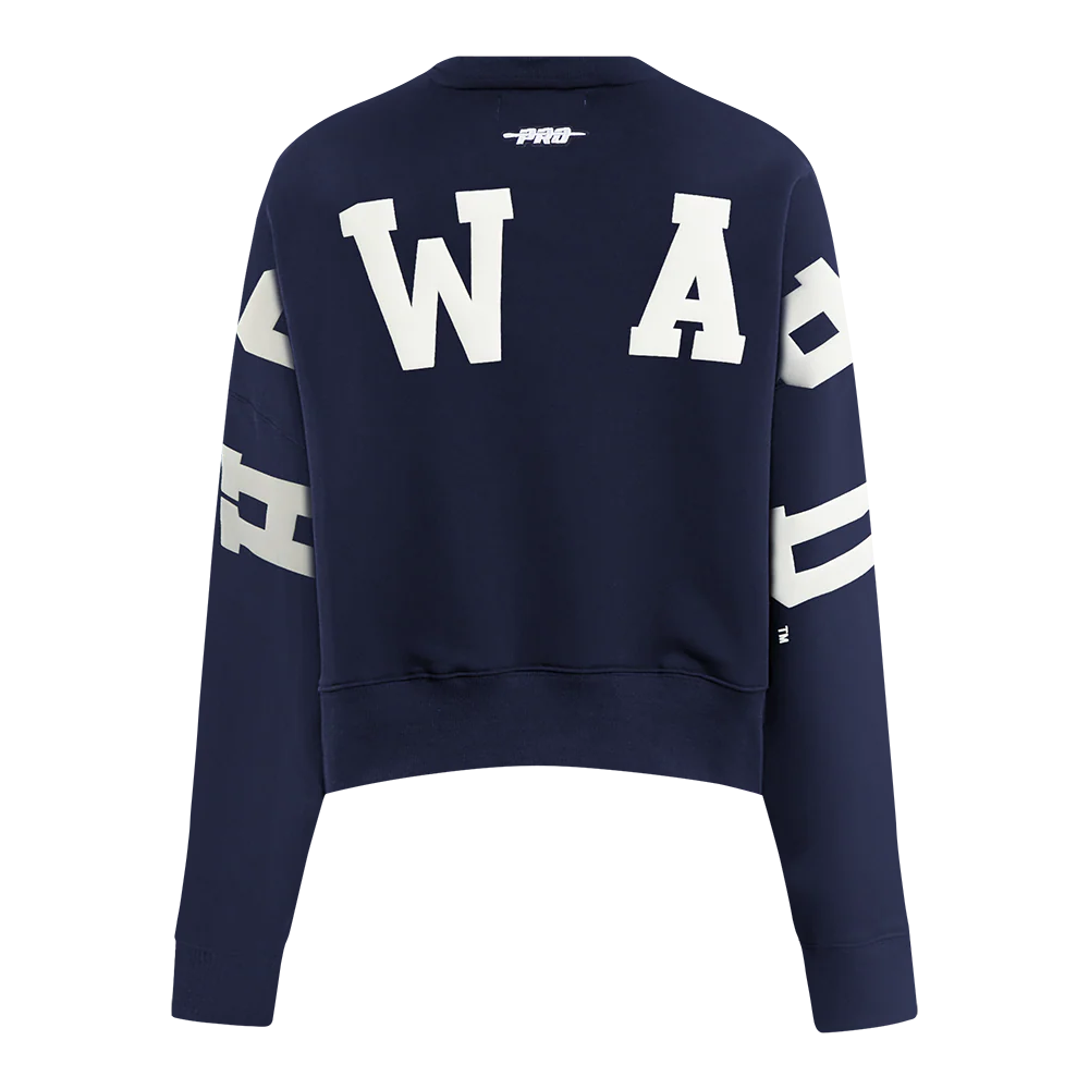 COLLEGE HOWARD UNIVERSITY WINGSPAN WOMEN'S FLC CREWNECK (MIDNIGHT NAVY) - Image 5