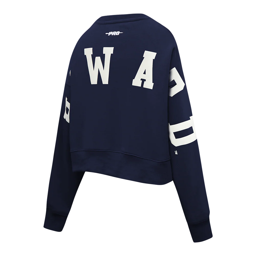 COLLEGE HOWARD UNIVERSITY WINGSPAN WOMEN'S FLC CREWNECK (MIDNIGHT NAVY) - Image 6