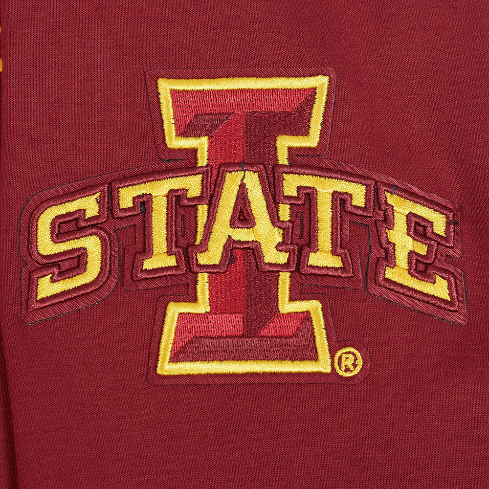 IOWA STATE UNIVERSITY CLASSIC MEN'S FZ PO HOODIE (CARDINAL RED) - Image 6