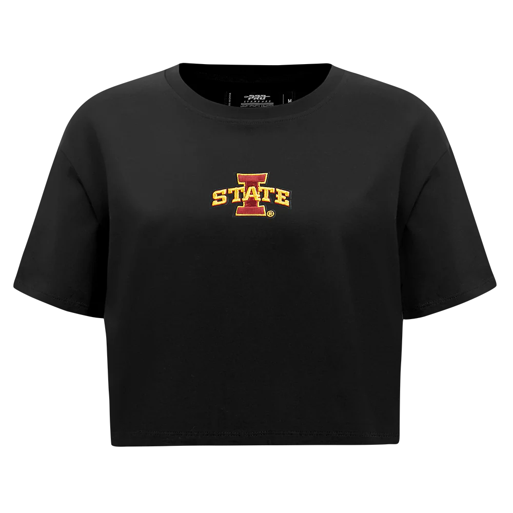COLLEGE IOWA STATE UNIVERSITY WINGSPAN WOMEN'S SJ BOXY TEE (BLACK) - Image 3