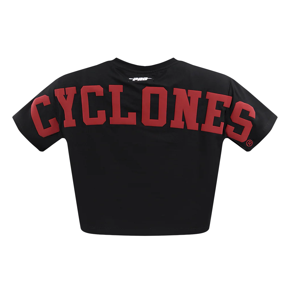 COLLEGE IOWA STATE UNIVERSITY WINGSPAN WOMEN'S SJ BOXY TEE (BLACK) - Image 7