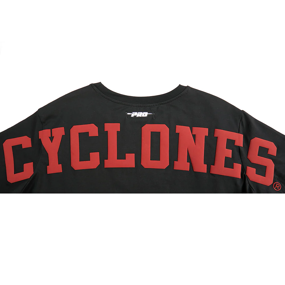 COLLEGE IOWA STATE UNIVERSITY WINGSPAN WOMEN'S SJ BOXY TEE (BLACK) - Image 8