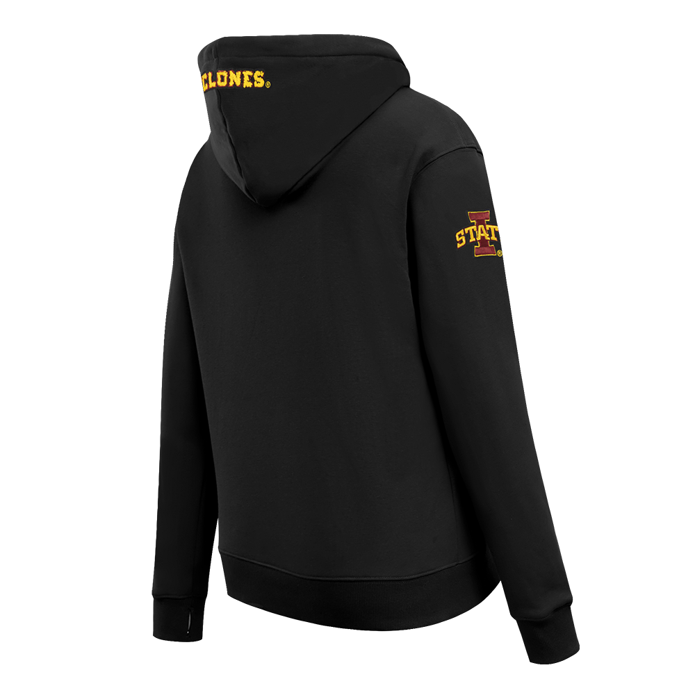 COLLEGE IOWA STATE UNIVERSITY CLASSIC WOMEN'S FLC PO HOODIE (BLACK) - Image 6