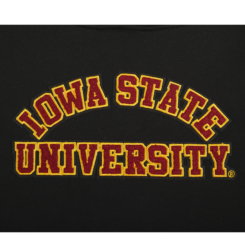 COLLEGE IOWA STATE UNIVERSITY CLASSIC WOMEN'S FLC PO HOODIE (BLACK) - Image 8