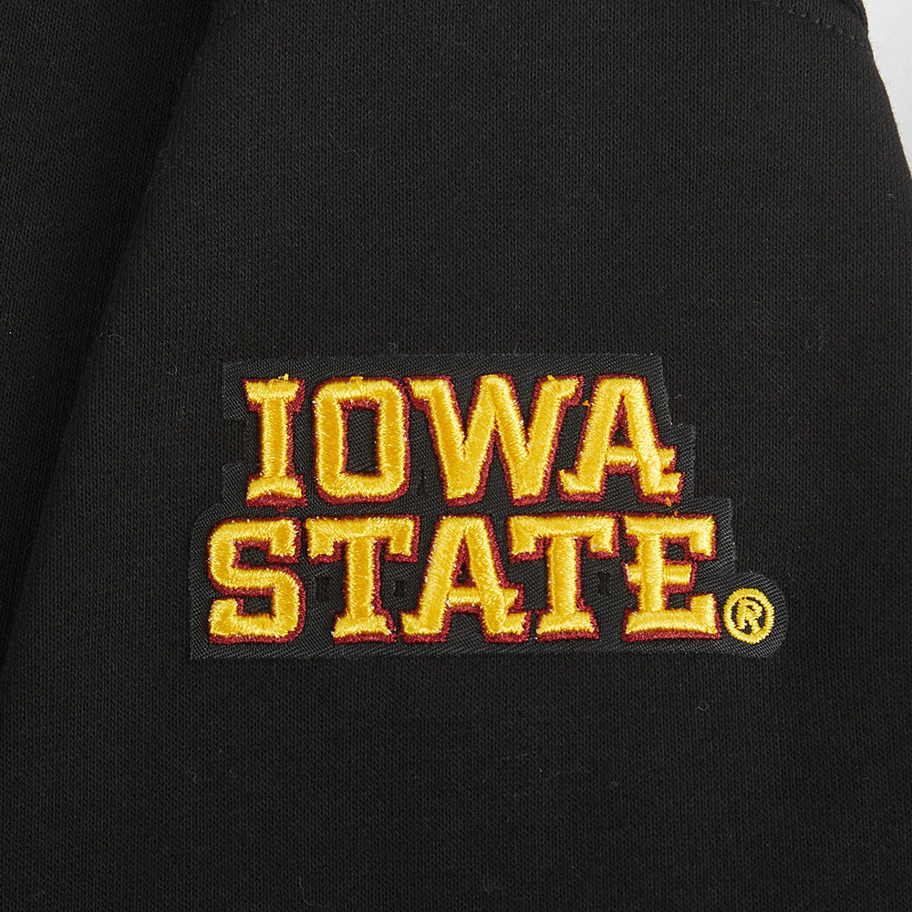 COLLEGE IOWA STATE UNIVERSITY CLASSIC WOMEN'S FLC PO HOODIE (BLACK) - Image 9