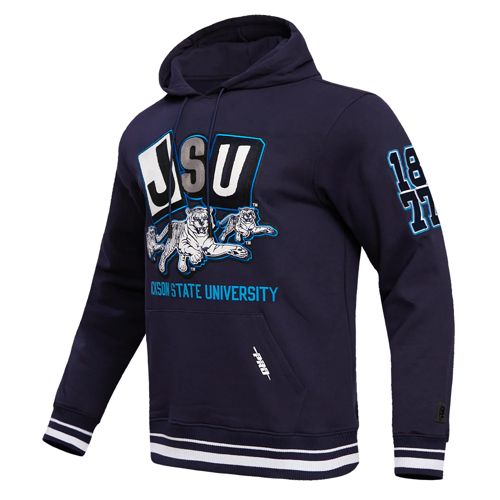 JACKSON STATE UNIVERSITY HOMECOMING MEN'S RIB PULLOVER HOODIE (MIDNIGHT NAVY) - Image 2
