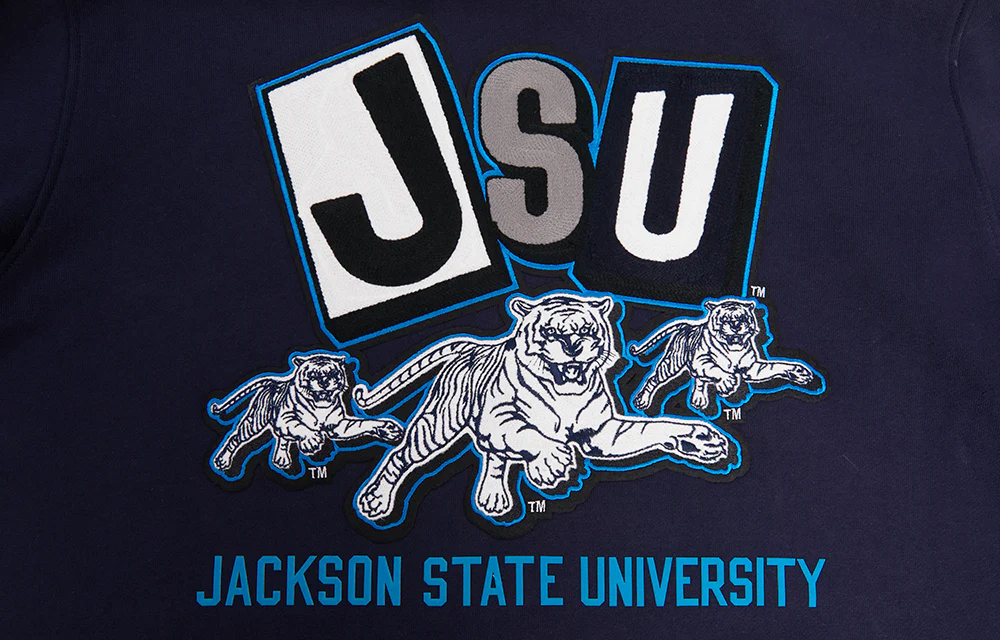 JACKSON STATE UNIVERSITY HOMECOMING MEN'S RIB PULLOVER HOODIE (MIDNIGHT NAVY) - Image 6