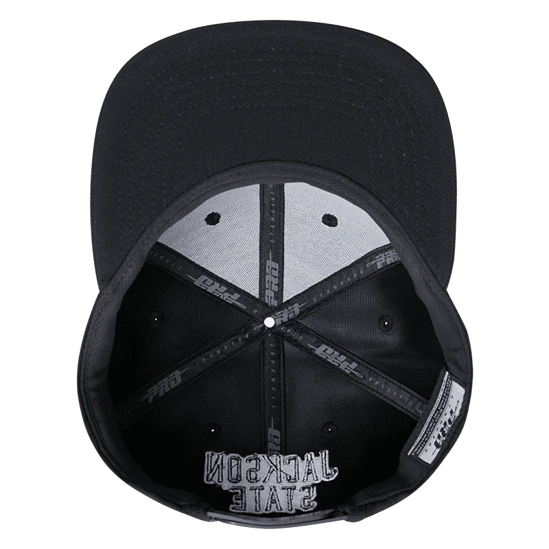 JACKSON STATE UNIVERSITY CLASSIC UNISEX WOOL SNAPBACK HAT (BLACK) - Image 5