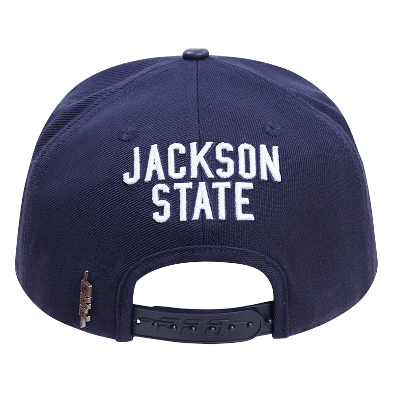 JACKSON STATE UNIVERSITY CLASSIC UNISEX WOOL SNAPBACK HAT (MIDNIGHT NAVY) - Image 4