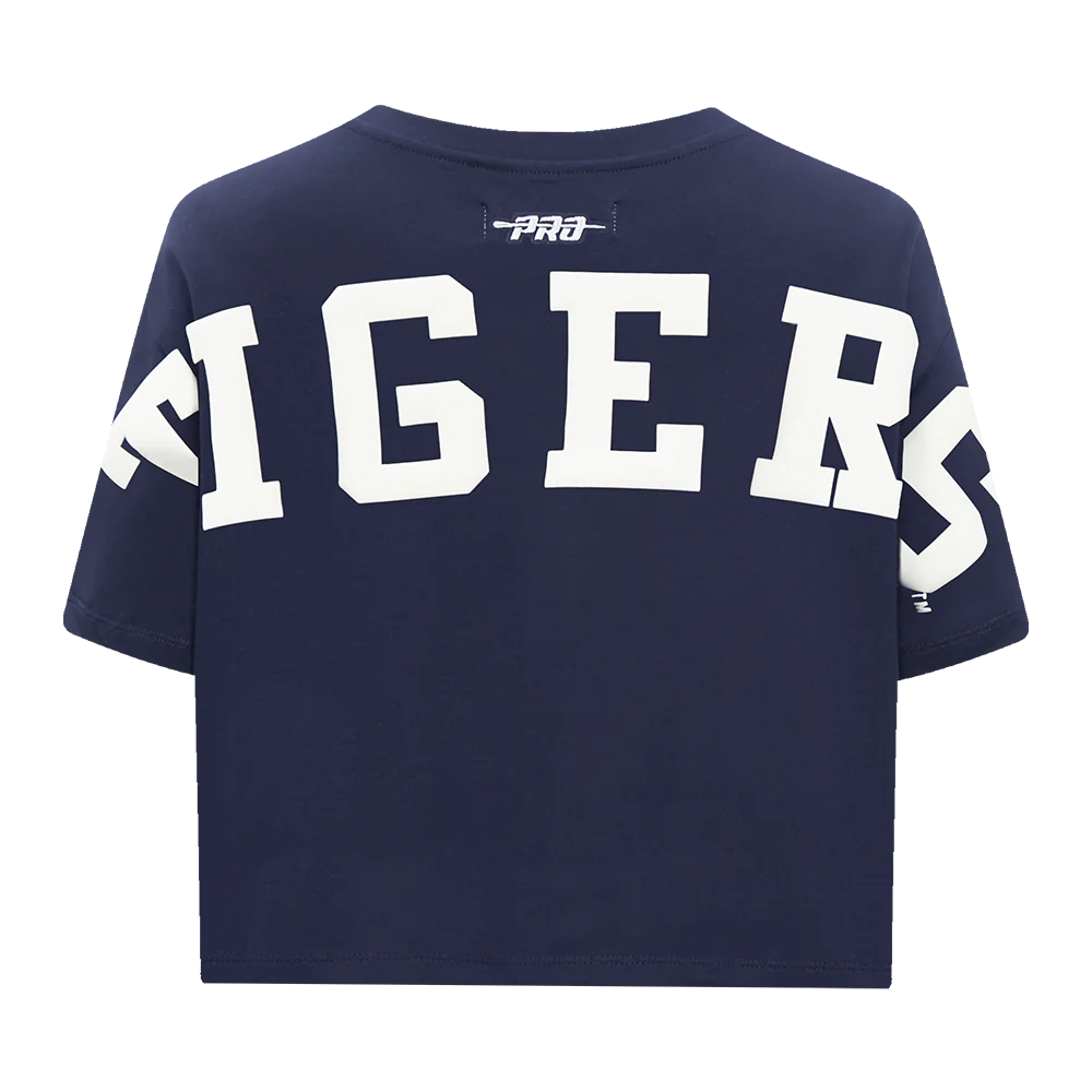 COLLEGE JACKSON STATE UNIVERSITY WINGSPAN WOMEN'S SJ BOXY TEE (MIDNIGHT NAVY) - Image 5