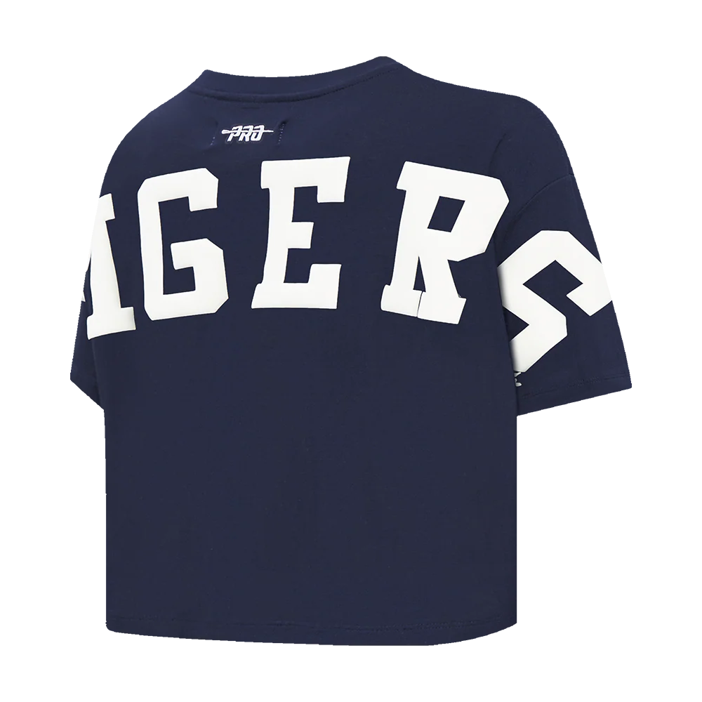 COLLEGE JACKSON STATE UNIVERSITY WINGSPAN WOMEN'S SJ BOXY TEE (MIDNIGHT NAVY) - Image 6