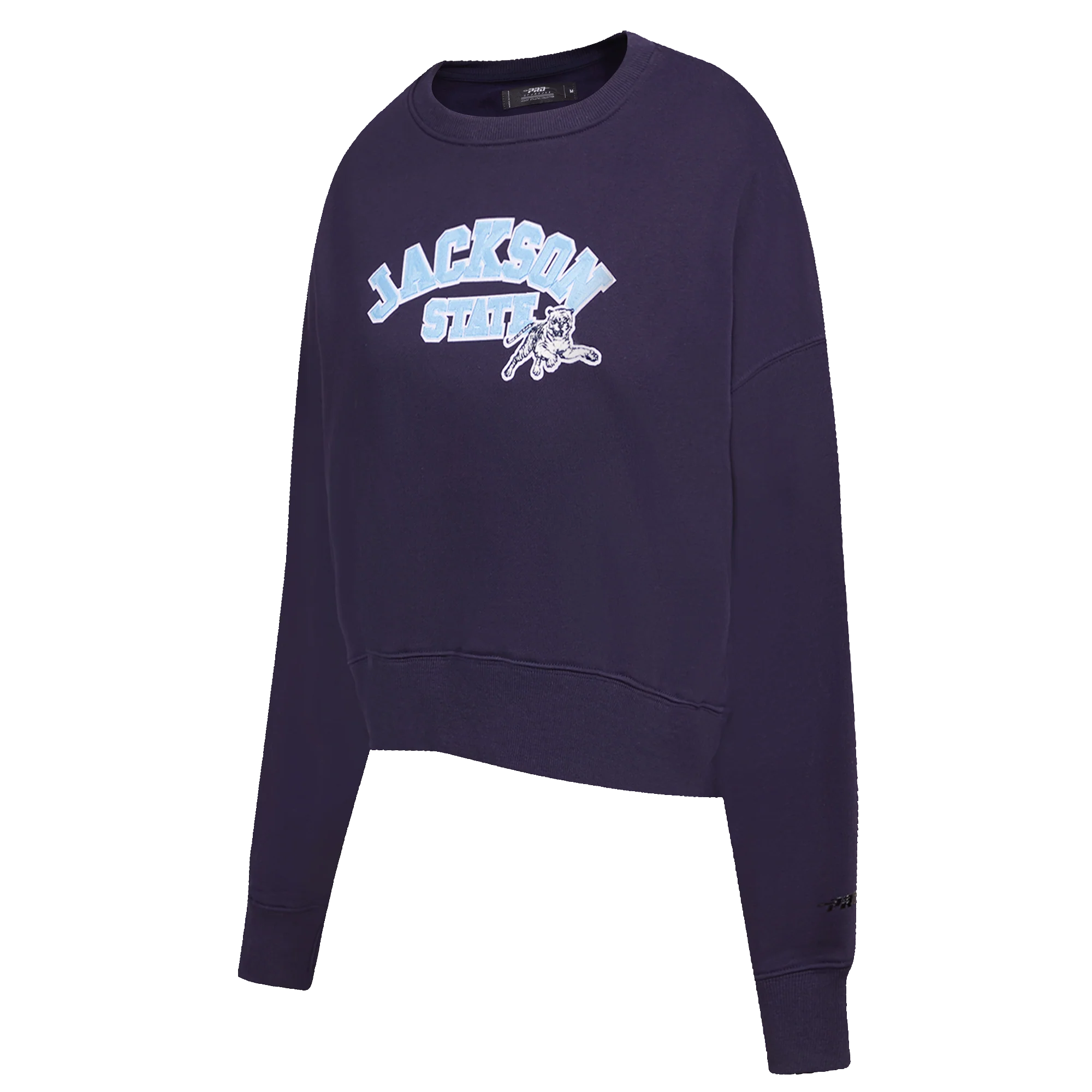 JACKSON STATE UNIVERSITY CLASSIC WOMEN'S FLEECE CREWNECK (MIDNIGHT NAVY) - Image 6