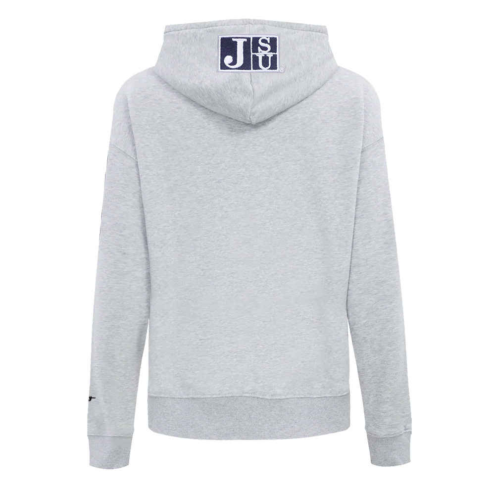 COLLEGE JACKSON STATE UNIVERSITY CLASSIC WOMEN'S FLC PO HOODIE (HEATHER GREY) - Image 5
