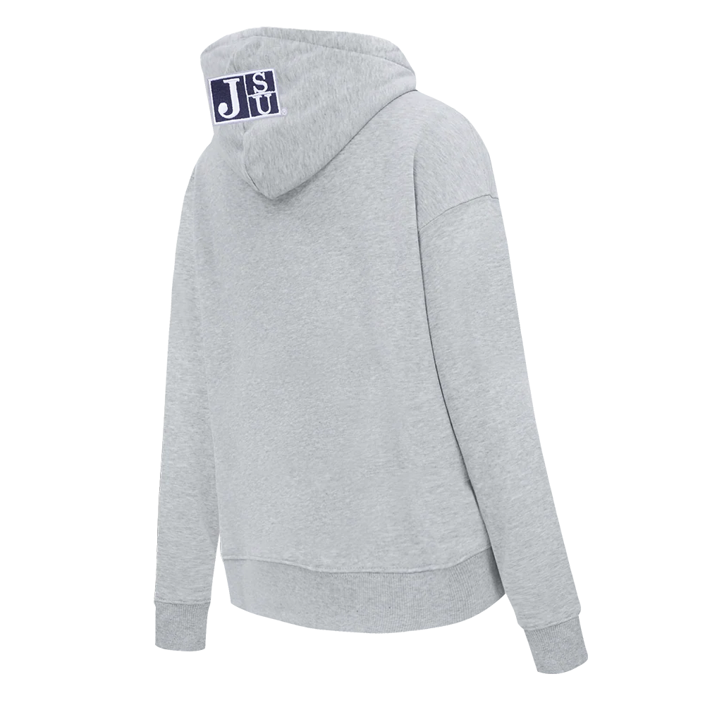 COLLEGE JACKSON STATE UNIVERSITY CLASSIC WOMEN'S FLC PO HOODIE (HEATHER GREY) - Image 6