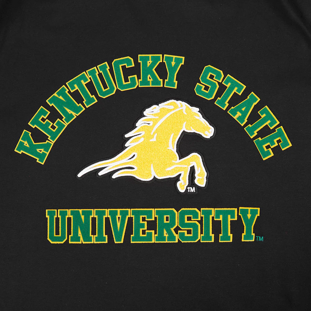 KENTUCKY STATE UNIVERSITY CLASSIC MEN'S STACKED LOGO TEE (BLACK) - Image 7