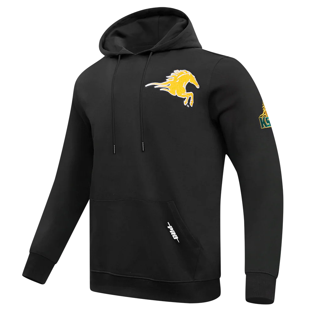 KENTUCKY STATE UNIVERSITY CLASSIC MEN'S PULLOVER HOODIE (BLACK) - Image 2