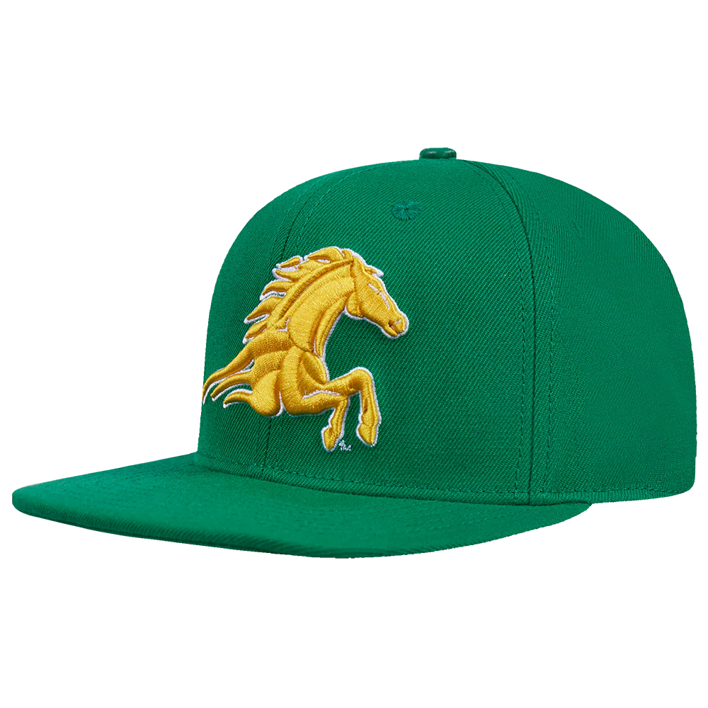 KENTUCKY STATE UNIVERSITY CLASSIC UNISEX PRIMARY LOGO WOOL SNAPBACK (KELLY GREEN) - Image 3