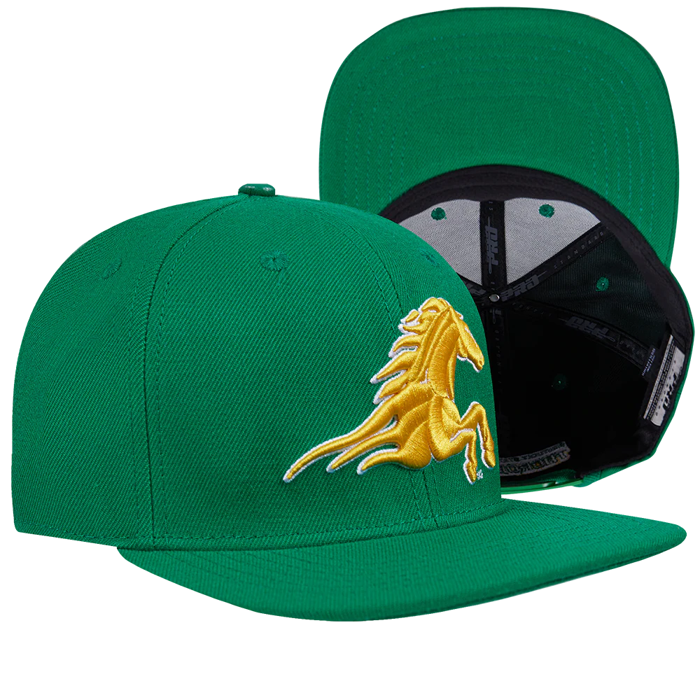 KENTUCKY STATE UNIVERSITY CLASSIC UNISEX PRIMARY LOGO WOOL SNAPBACK (KELLY GREEN) - Image 8