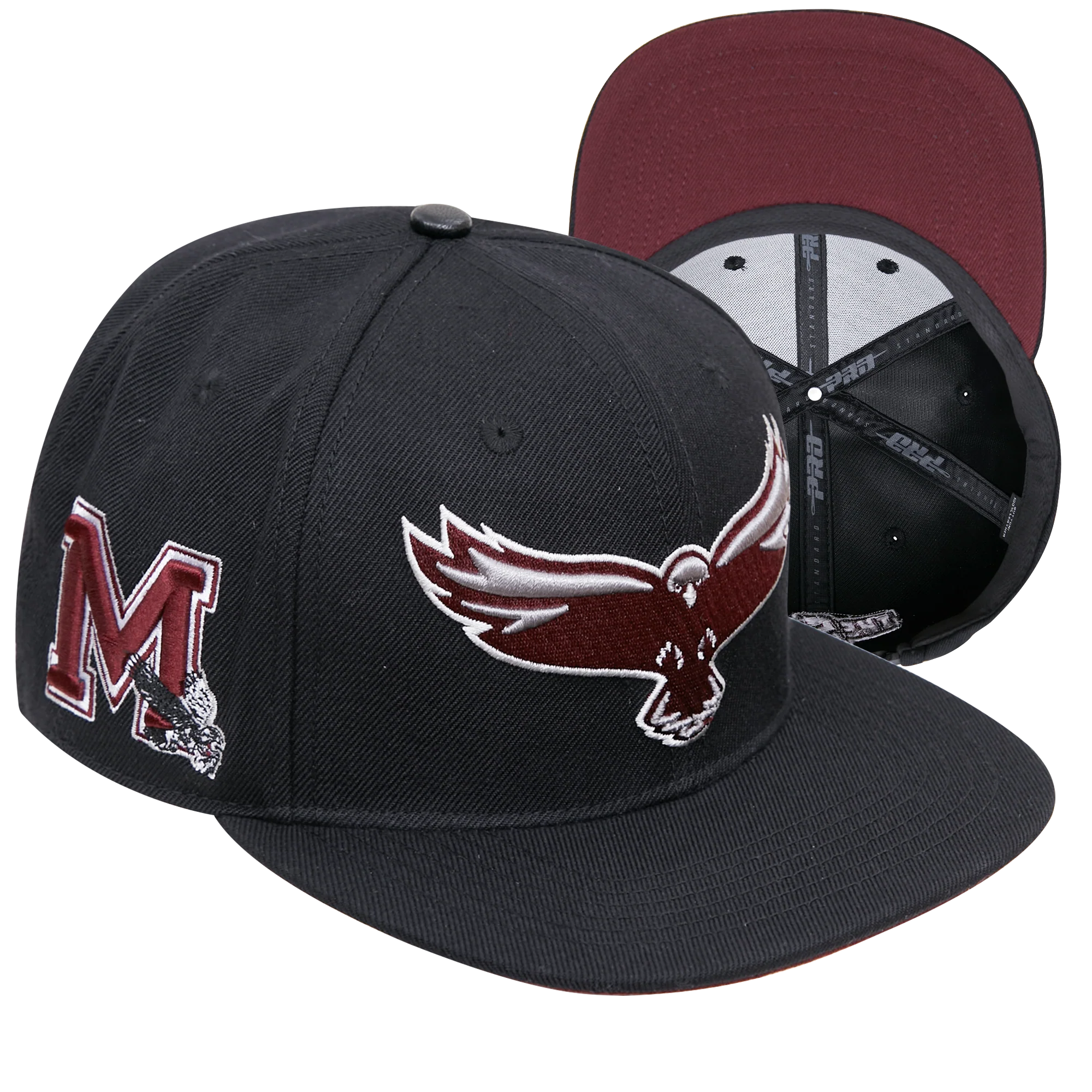 MARYLAND EASTERN SHORE CLASSIC UNISEX WOOL SNAPBACK HAT (BLACK) - Image 6