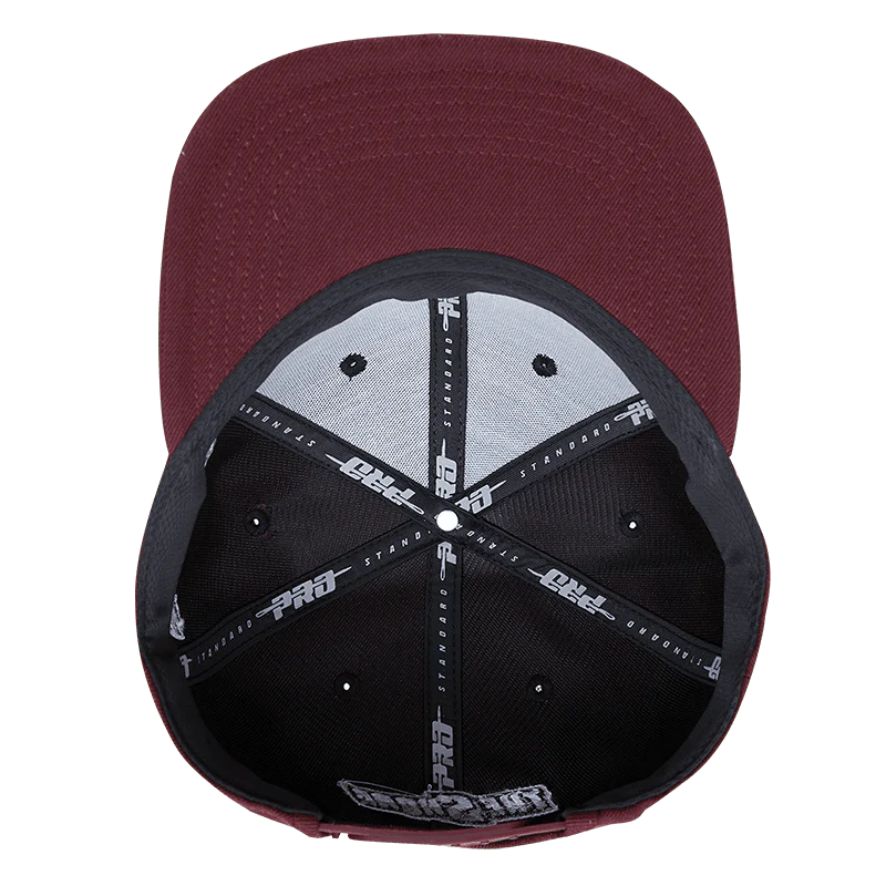 MARYLAND EASTERN SHORE CLASSIC UNISEX STACKED LOGO WOOL SNAPBACK HA (WINE) - Image 5