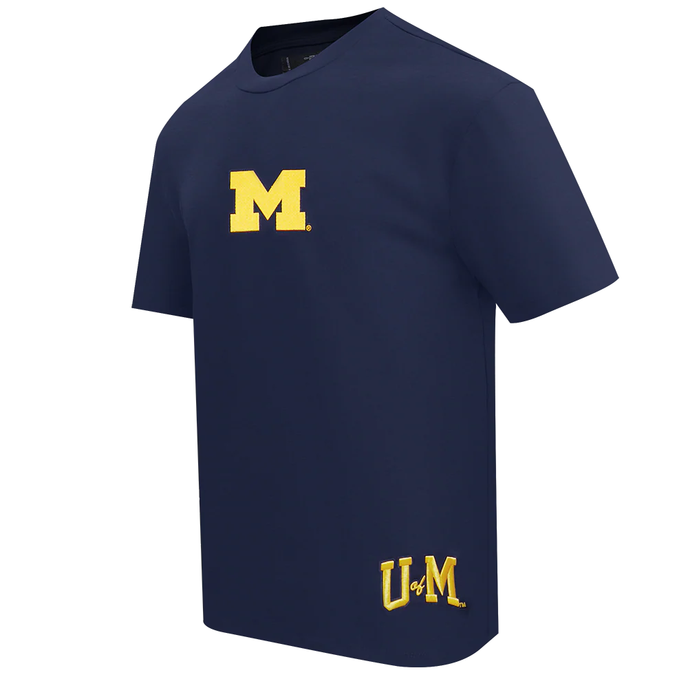UNIVERSITY OF MICHIGAN WINGSPAN MEN'S CJ DROP SHOULDER TEE (MIDNIGHT NAVY) - Image 5