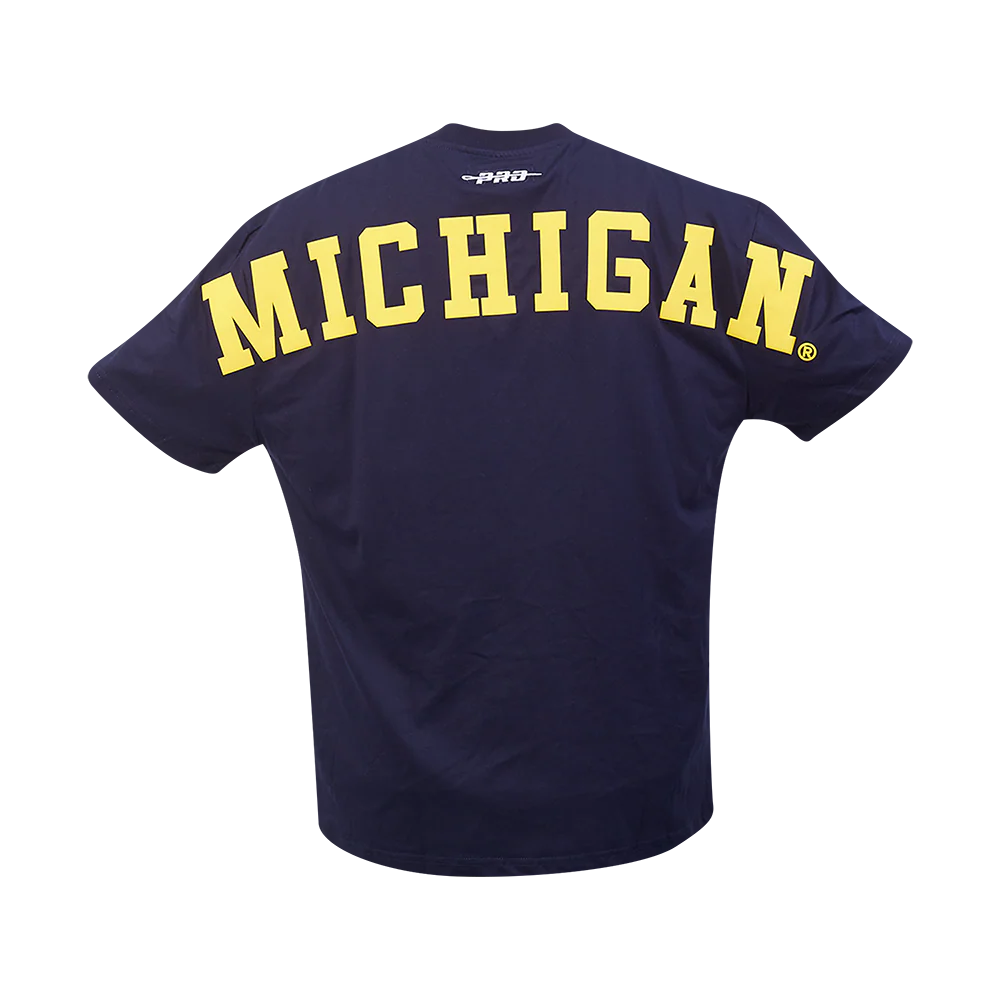 UNIVERSITY OF MICHIGAN WINGSPAN MEN'S CJ DROP SHOULDER TEE (MIDNIGHT NAVY) - Image 7