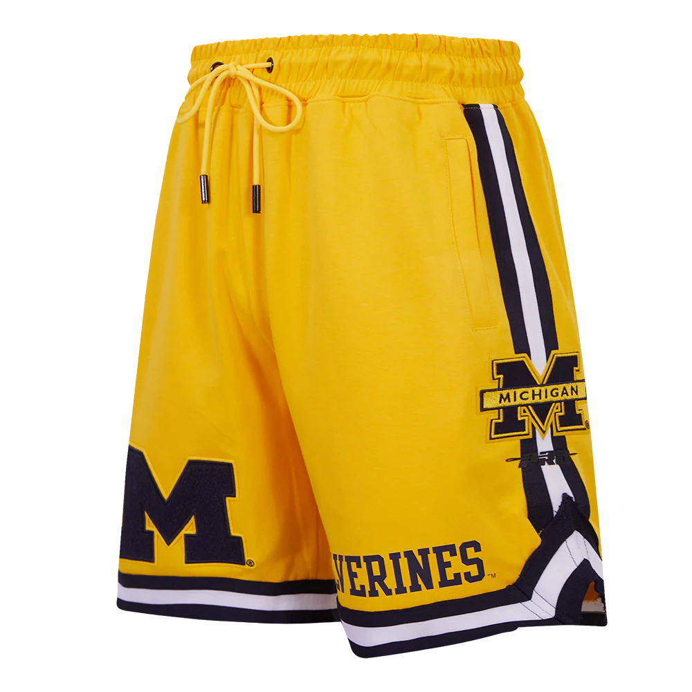 UNIVERSITY OF MICHIGAN CLASSIC MEN'S SHORT (YELLOW/MIDNIGHT NAVY) - Image 4