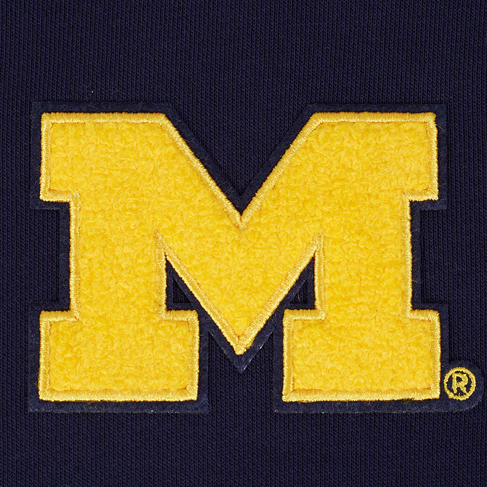 UNIVERSITY OF MICHIGAN CLASSIC FLEECE HOODIE DRESS (MIDNIGHT NAVY) - Image 5