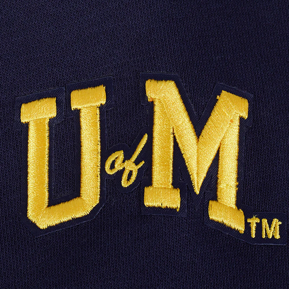 UNIVERSITY OF MICHIGAN CLASSIC FLEECE HOODIE DRESS (MIDNIGHT NAVY) - Image 6