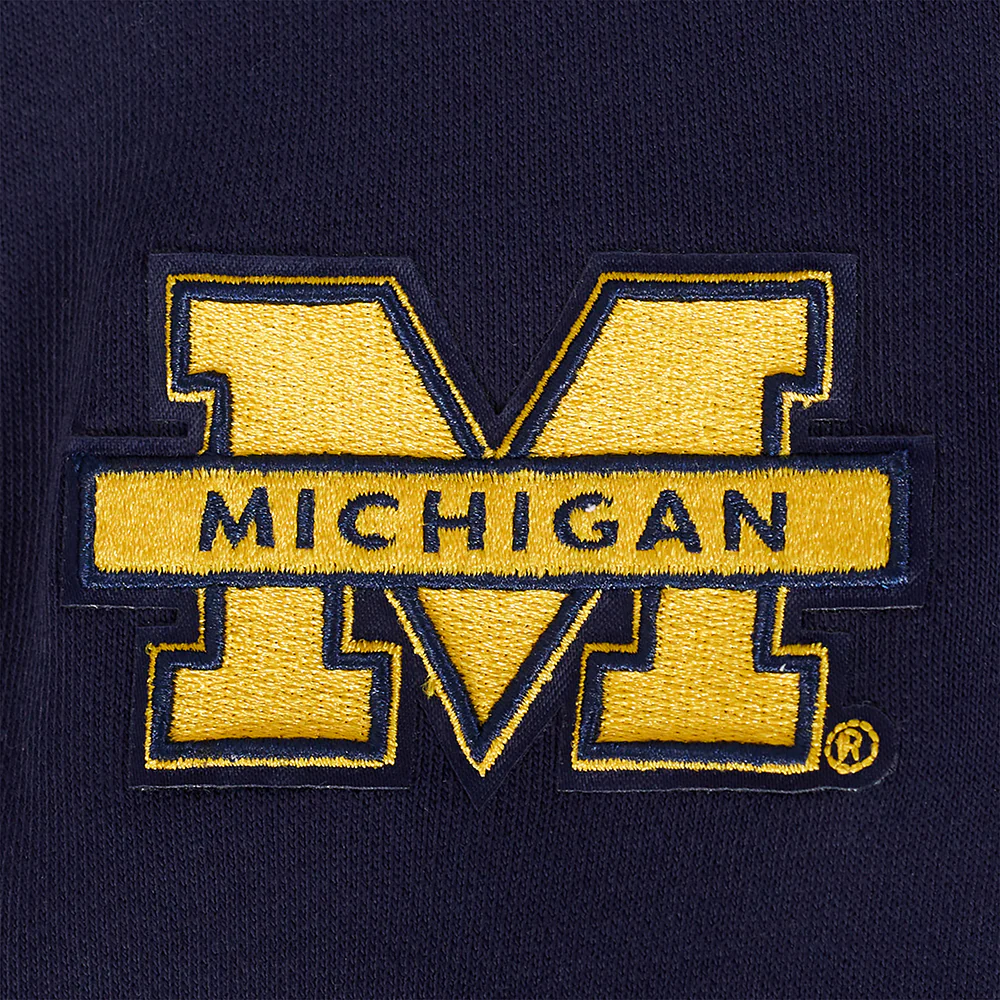 UNIVERSITY OF MICHIGAN CLASSIC FLEECE HOODIE DRESS (MIDNIGHT NAVY) - Image 7