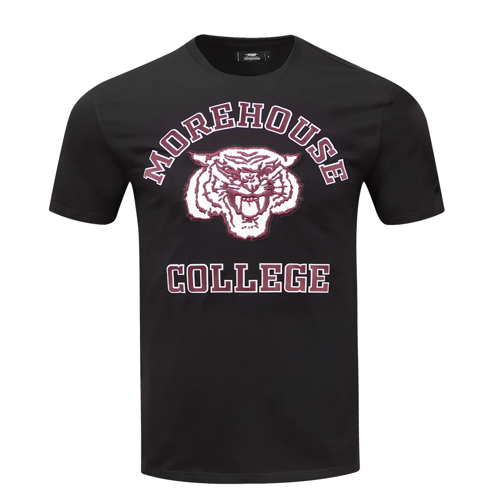 MOREHOUSE COLLEGE CLASSIC MEN'S STACKED LOGO TEE (BLACK) - Image 3