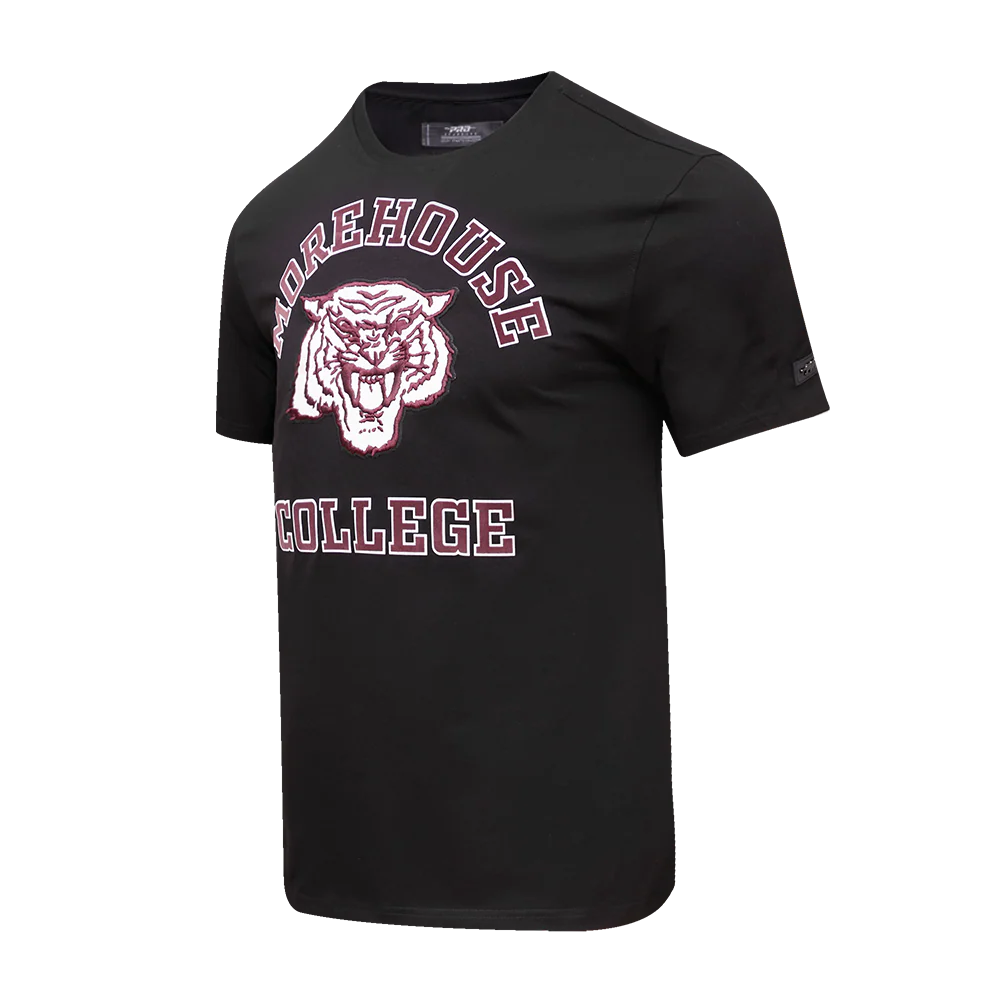 MOREHOUSE COLLEGE CLASSIC MEN'S STACKED LOGO TEE (BLACK) - Image 4