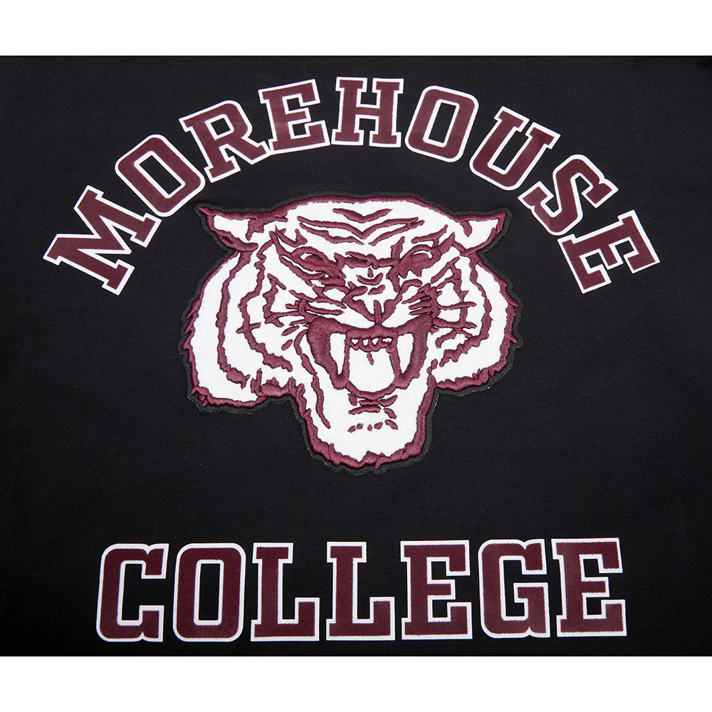 MOREHOUSE COLLEGE CLASSIC MEN'S STACKED LOGO TEE (BLACK) - Image 7