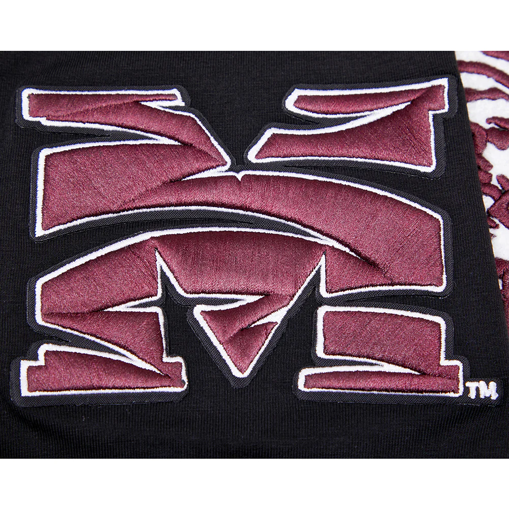 MOREHOUSE COLLEGE CLASSIC MEN'S STACKED LOGO TEE (BLACK) - Image 8