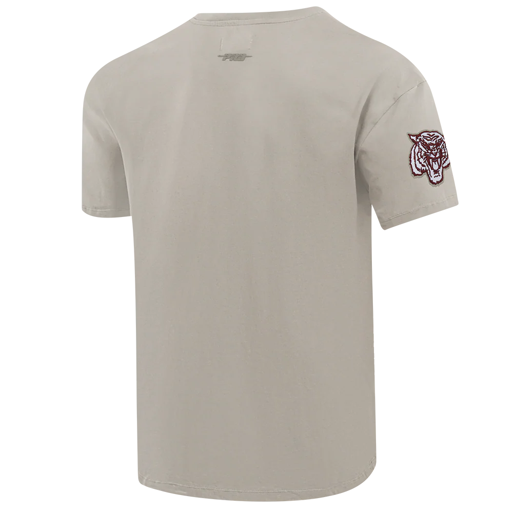 Morehouse College NEUTRAL MEN'S CJ DROP SHOULDER TEE (TAUPE) - Image 4
