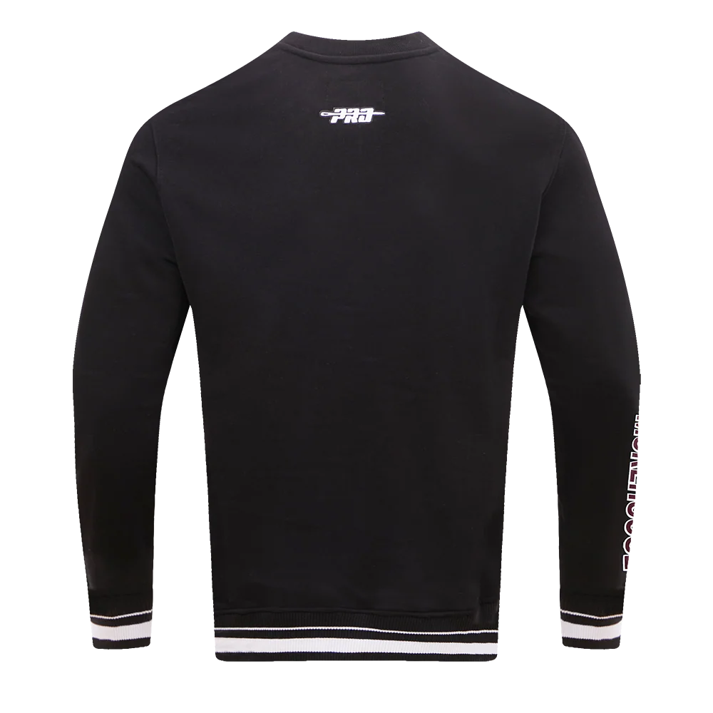 MOREHOUSE COLLEGE CLASSIC MEN'S STACKED LOGO CREWNECK (BLACK) - Image 8