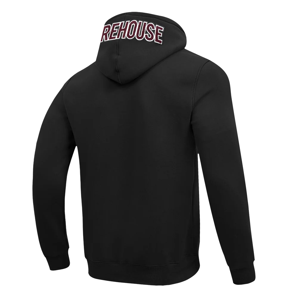 MOREHOUSE COLLEGE CLASSIC MEN'S PULLOVER HOODIE (BLACK) - Image 6